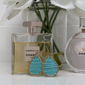Marlyn Schiff Earrings with Turquoise Beading